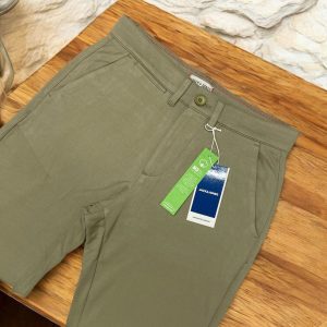 J&J Knit fabric Light olive pant D-2201036